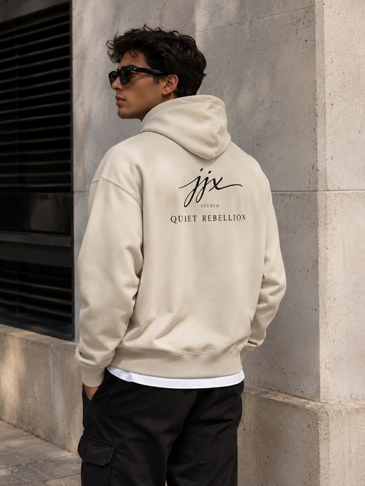 JJX Quiet Rebellion Hoodie - Beige