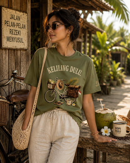 Indonesië: Keliling Dulu T-shirt – Vintage Travel Shirt Unisex