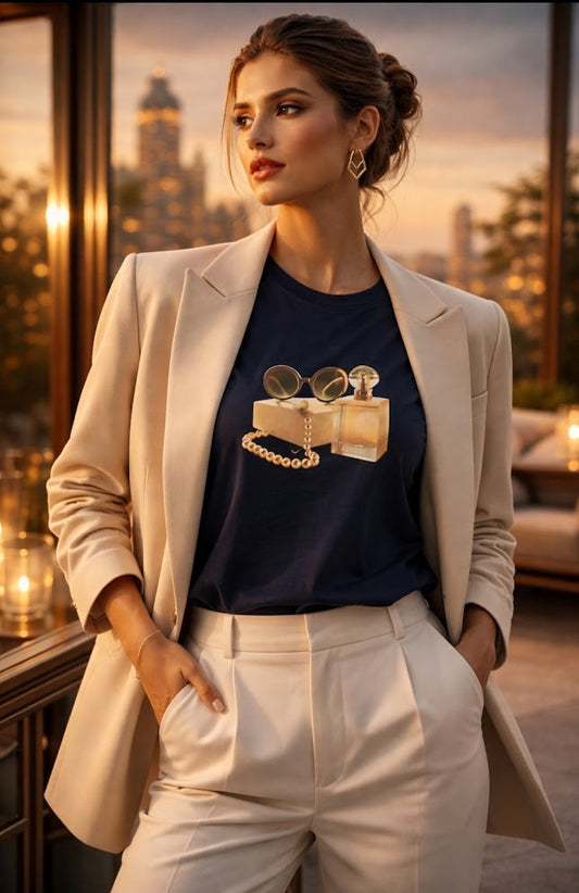 Golden Still Life - JJ Luxury T-Shirt