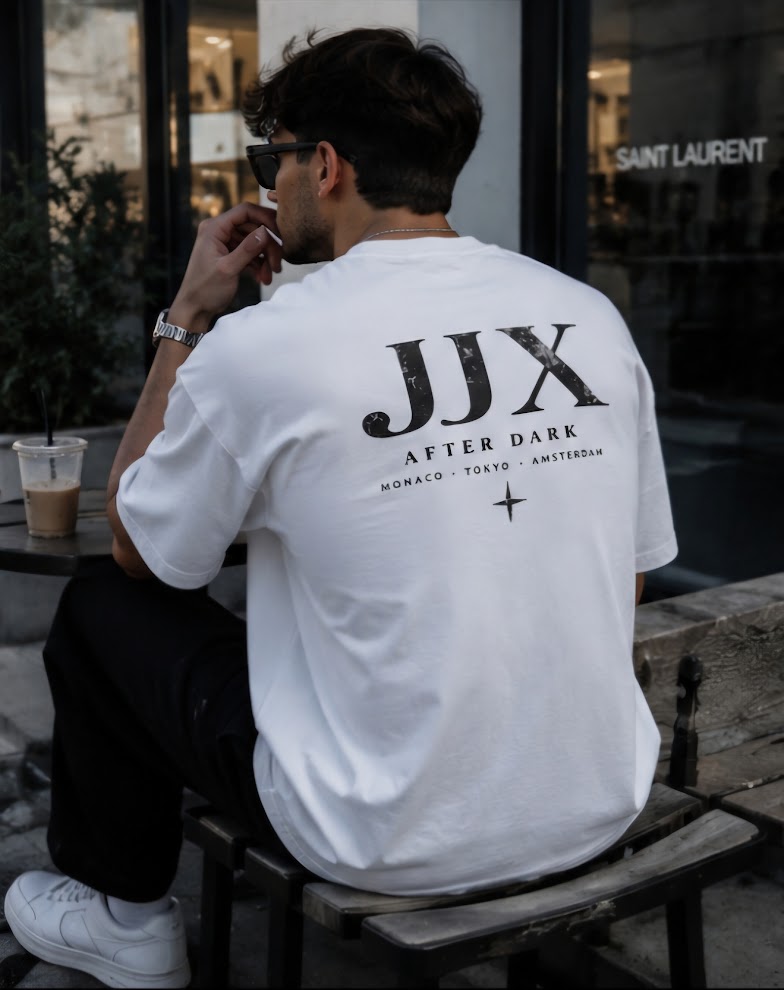 JJX After Dark Tee | White Oversized