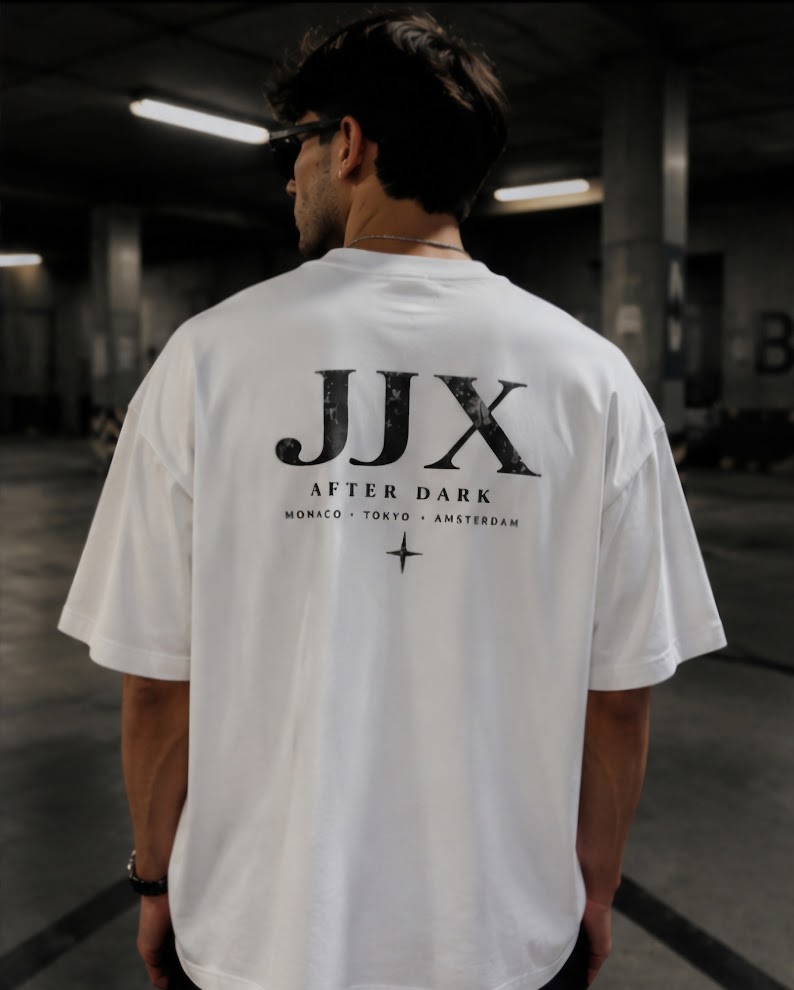 JJX After Dark Tee | White Oversized