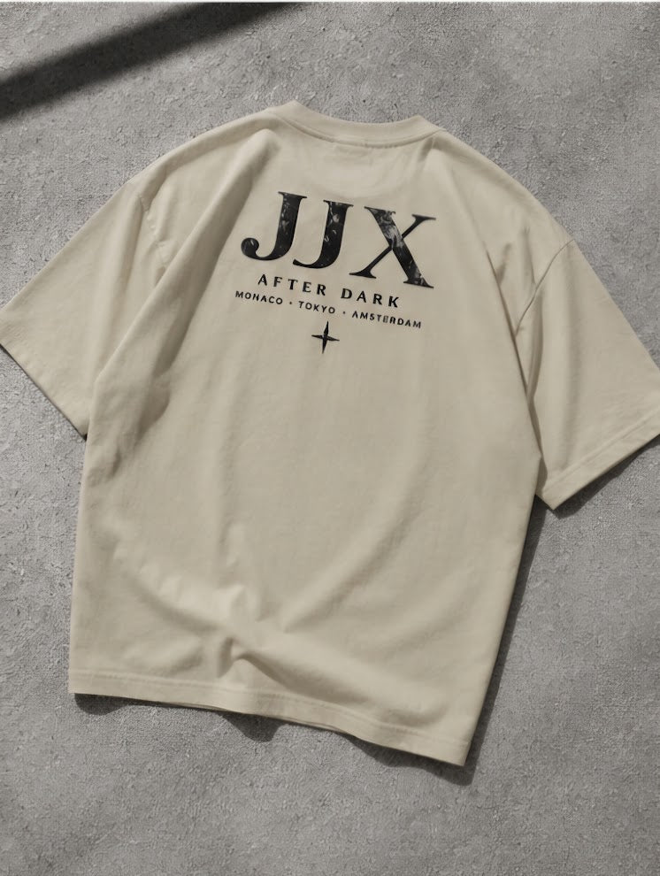 JJX After Dark Tee | Sand Oversized