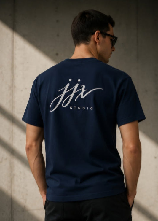 JJX Studio Back Logo T-Shirt - French navy