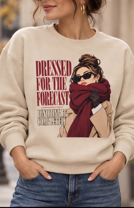 Dressed for the Forecast Graphic Sweater