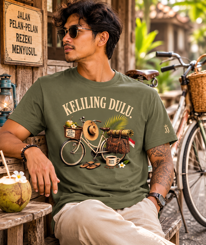 Indonesië: Keliling Dulu T-shirt – Vintage Travel Shirt Unisex