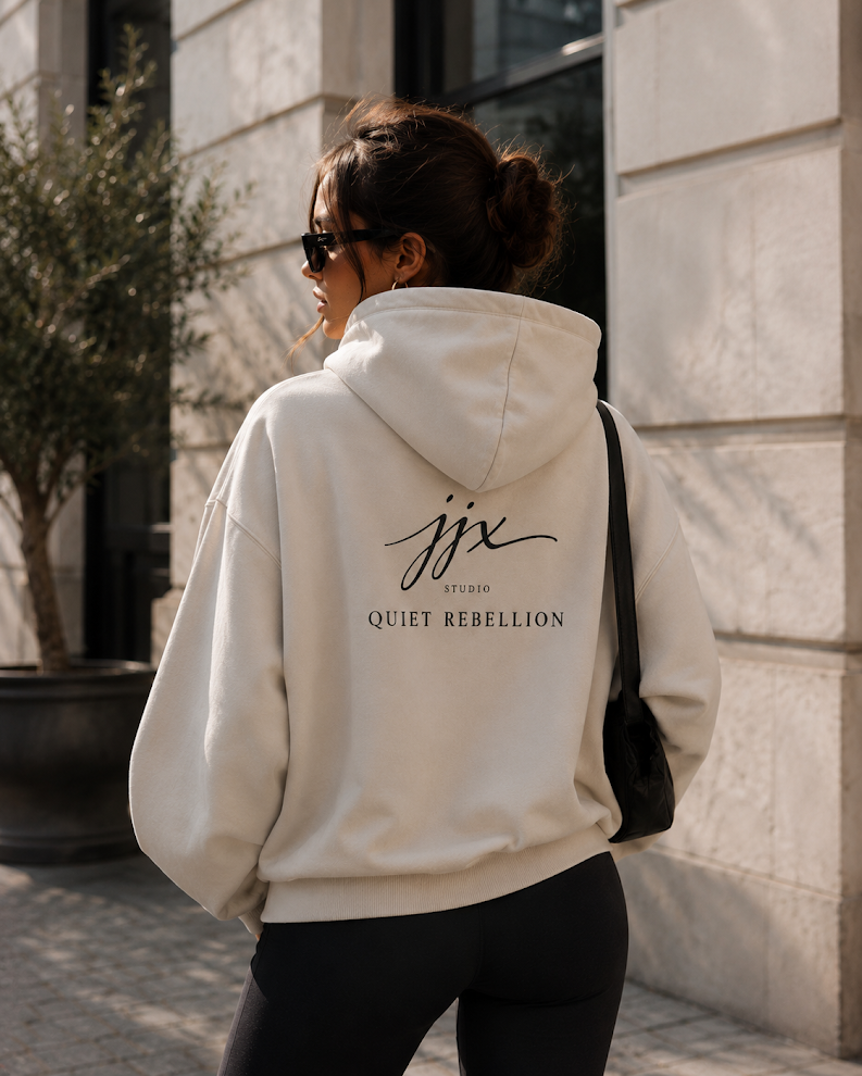 JJX Quiet Rebellion Hoodie - Beige