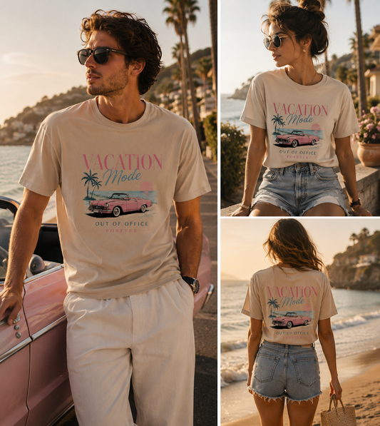 Vacation Mode Retro Beach T-Shirt