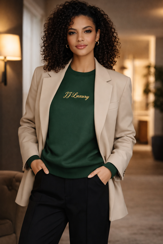 JJ Luxury Signature Sweatshirt - Forest Green