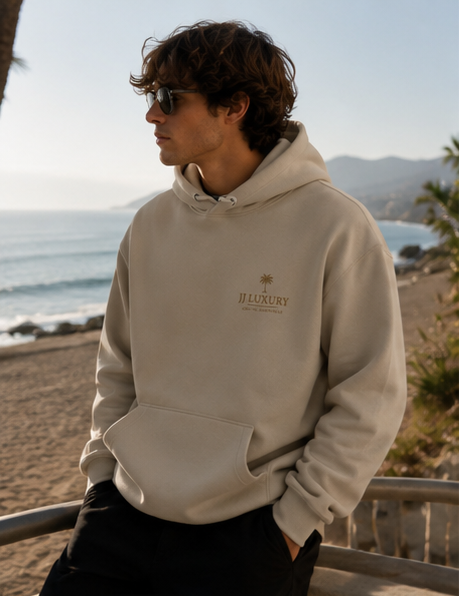 Coastal Essential Hoodie - Beige Resortwear