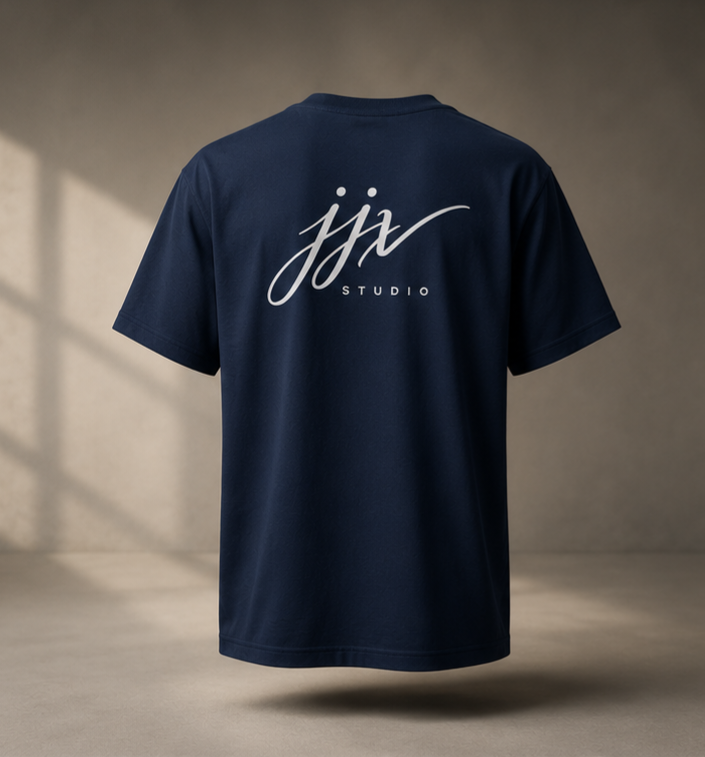 JJX Studio Back Logo T-Shirt - French navy