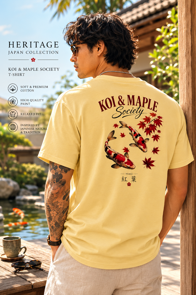 Heritage Japan | Koi & Maple T-Shirt