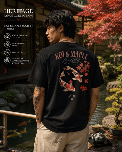 Japan: Koi & Maple T-shirt – Vintage Japans Koi Shirt