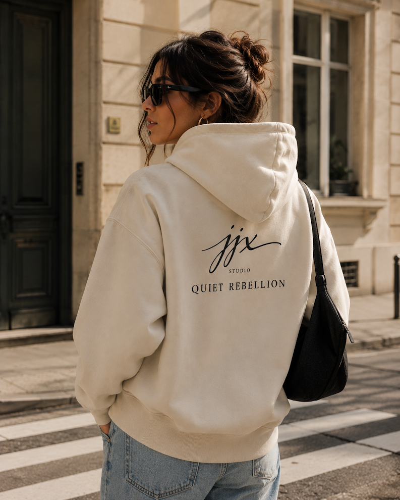 JJX Quiet Rebellion Hoodie - Beige