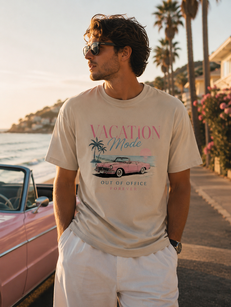 Vacation Mode Retro Beach T-Shirt