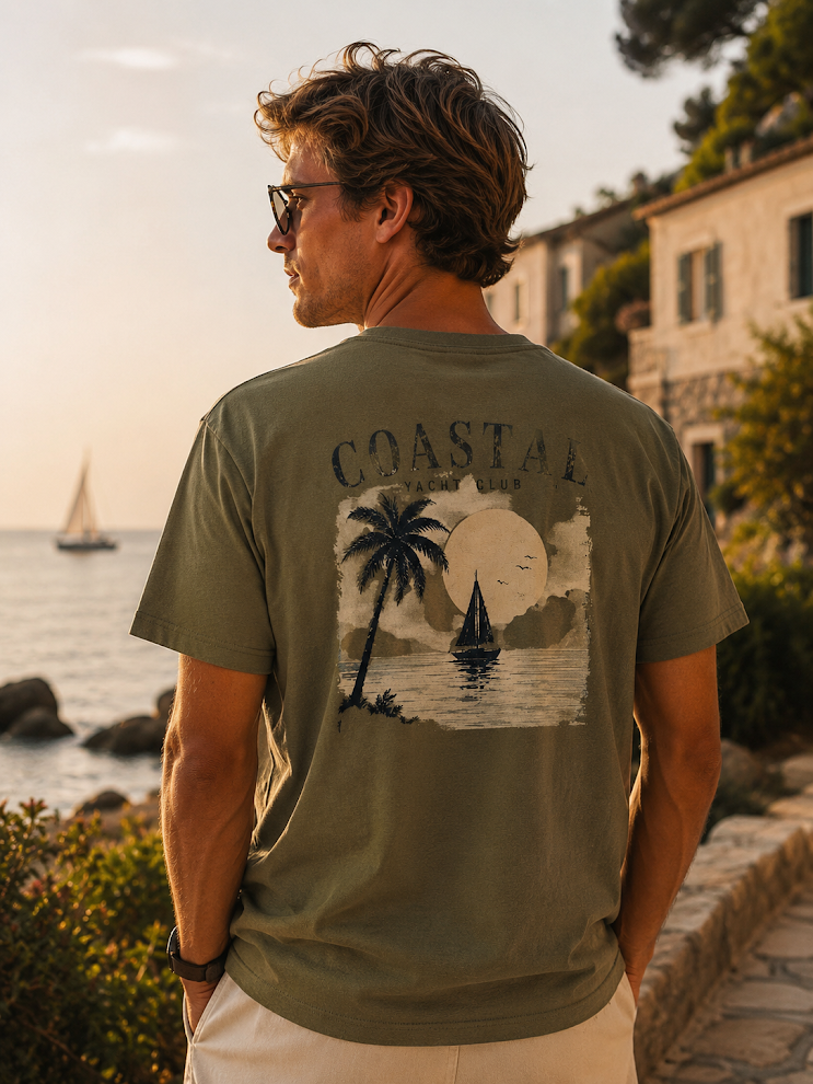 Coastal Yacht Club Vintage T-Shirt