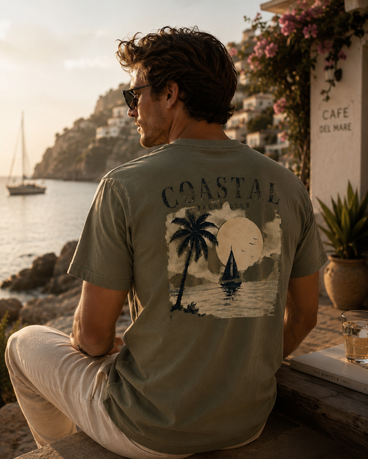 Coastal Yacht Club Vintage T-Shirt