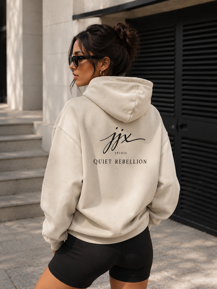 JJX Quiet Rebellion Hoodie - Beige